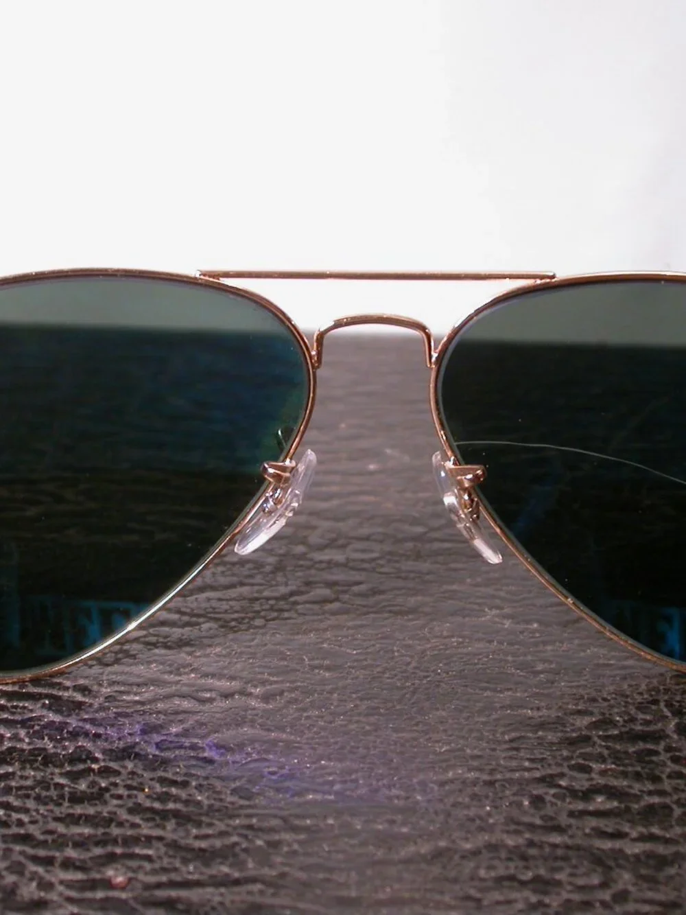 Ray Ban Gold Metal Aviator Shades Sunglasses ITALY RB3025 FRAME ONLY